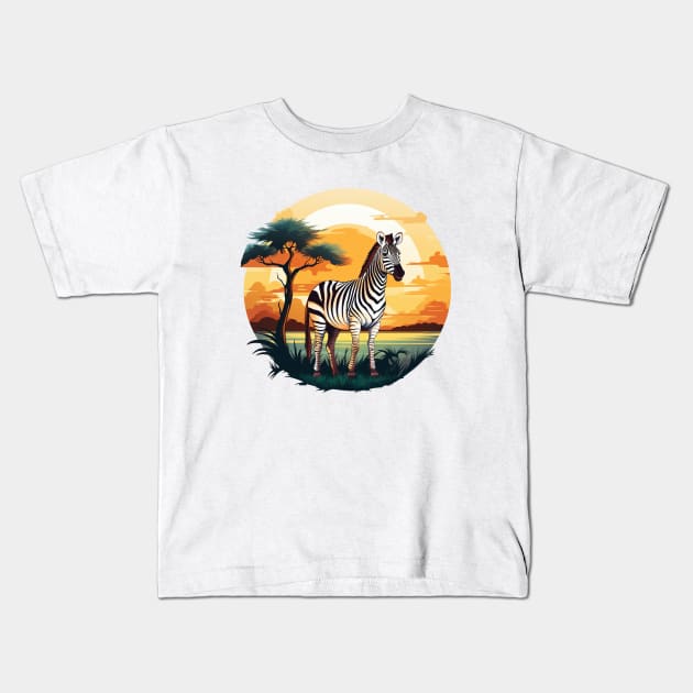 Zebra Lover Kids T-Shirt by zooleisurelife